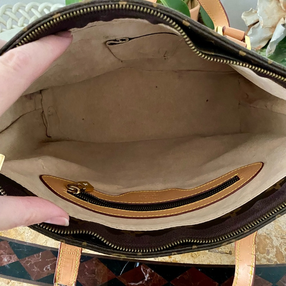 Monogram Canvas Brown Tote with Matching Monogram Wallet - Picture 11 of 12